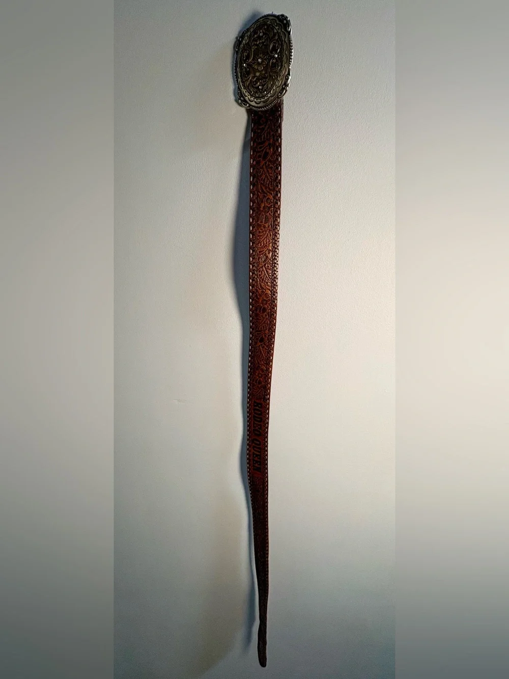 Vintage Fossil Rodeo Queen Leather Belt